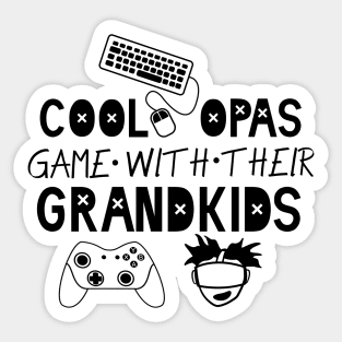 Cool Opas Game with their Grandkids Sticker